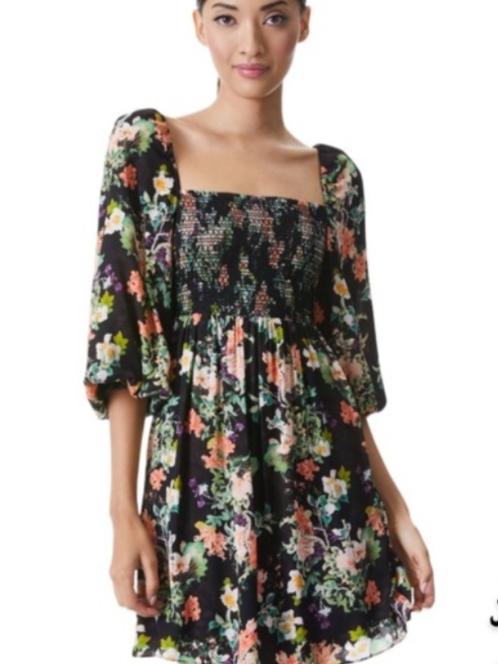 ALICE + OLIVIA FLORAL MINI DRESS SIZE 8